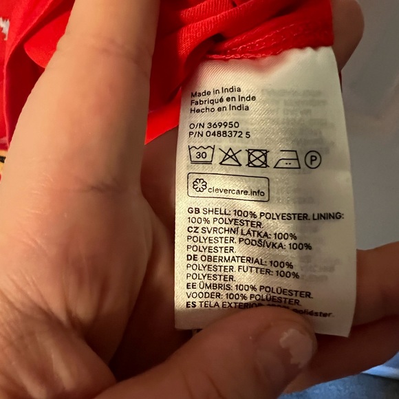 NWT divided 8 floral summer dress red yellow spaghetti strap - Picture 7 of 10